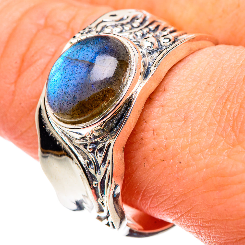 Labradorite Rings handcrafted by Anasilvercos - RING91375