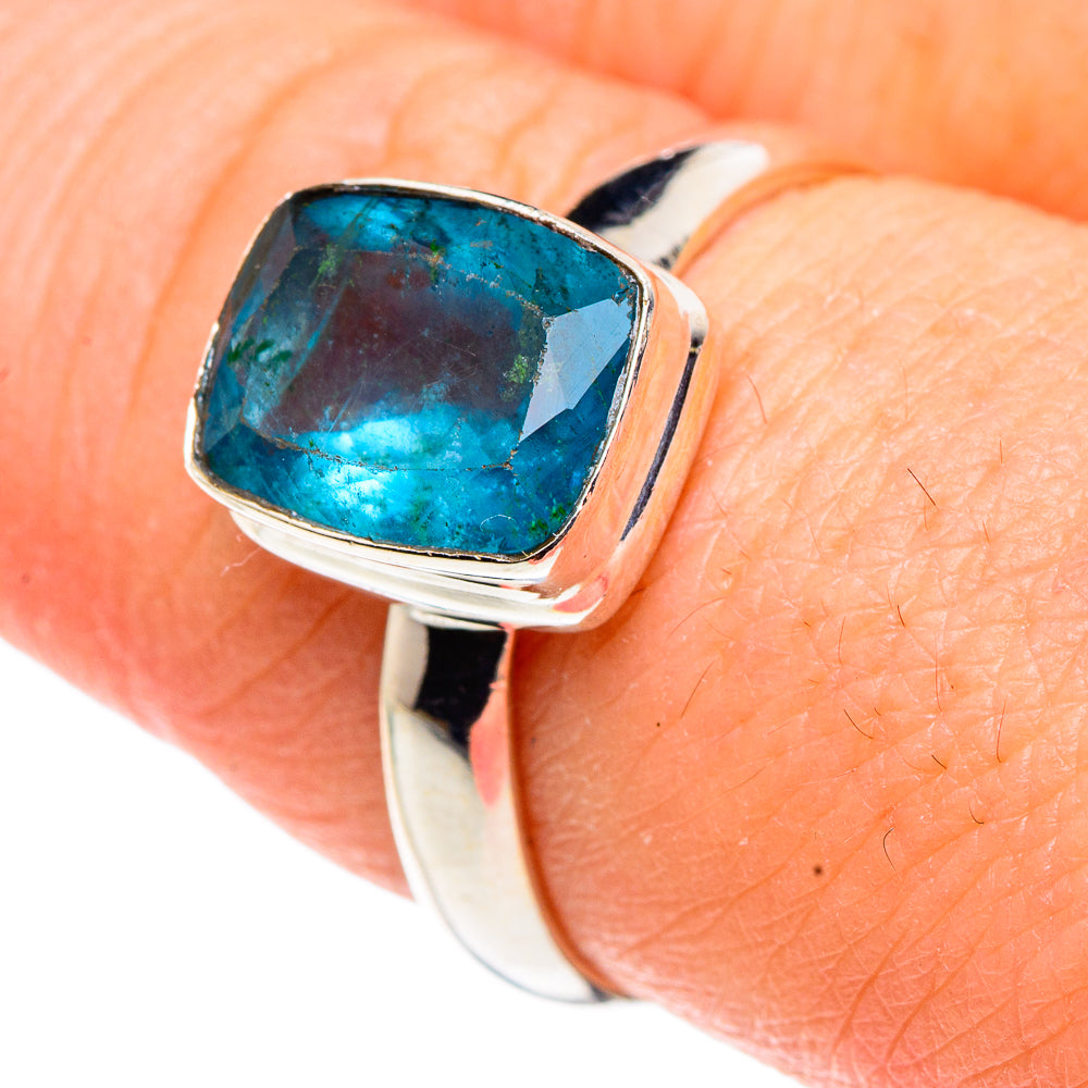 Blue Fluorite Rings handcrafted by Anasilvercos - RING91377