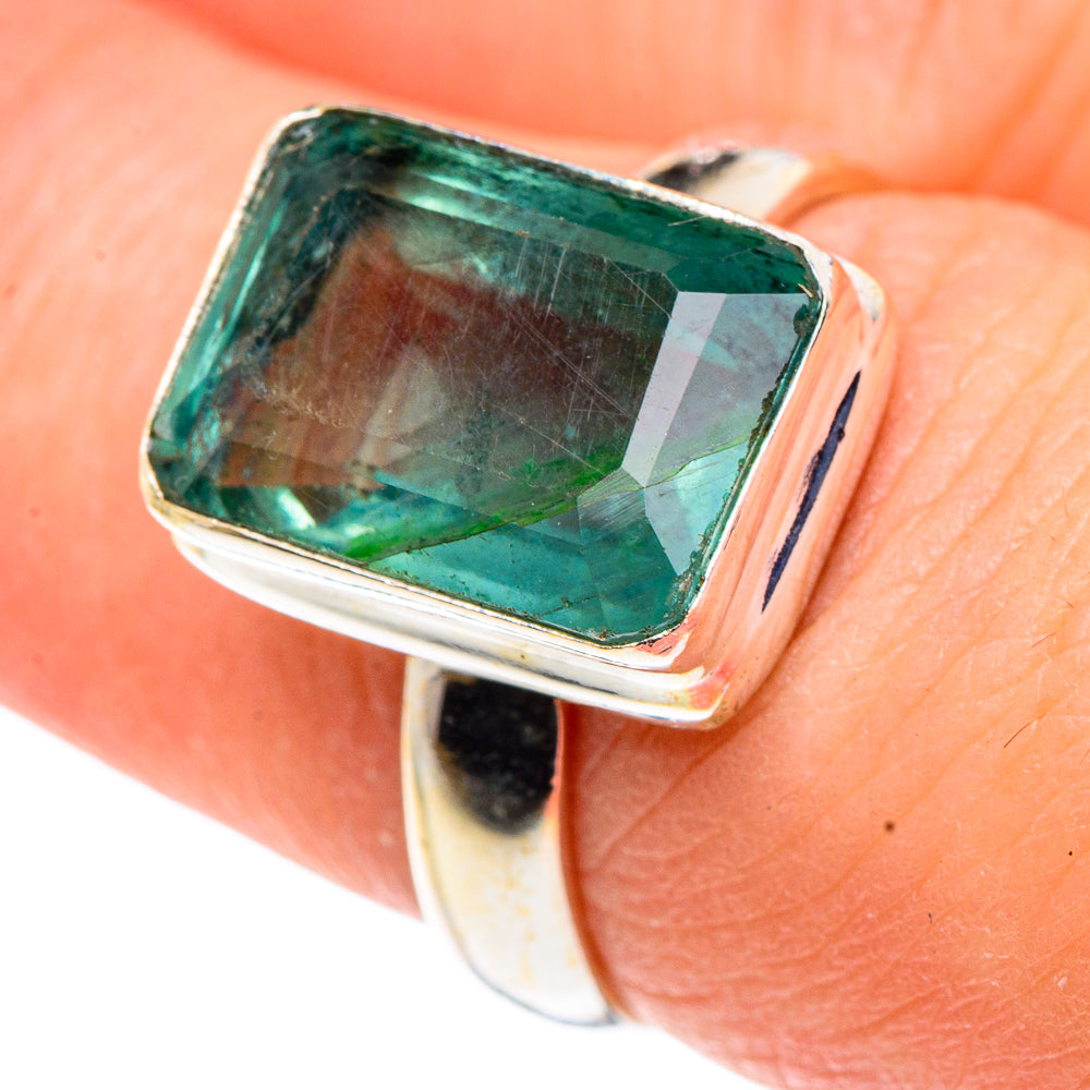Green Fluorite Rings handcrafted by Anasilvercos - RING91379