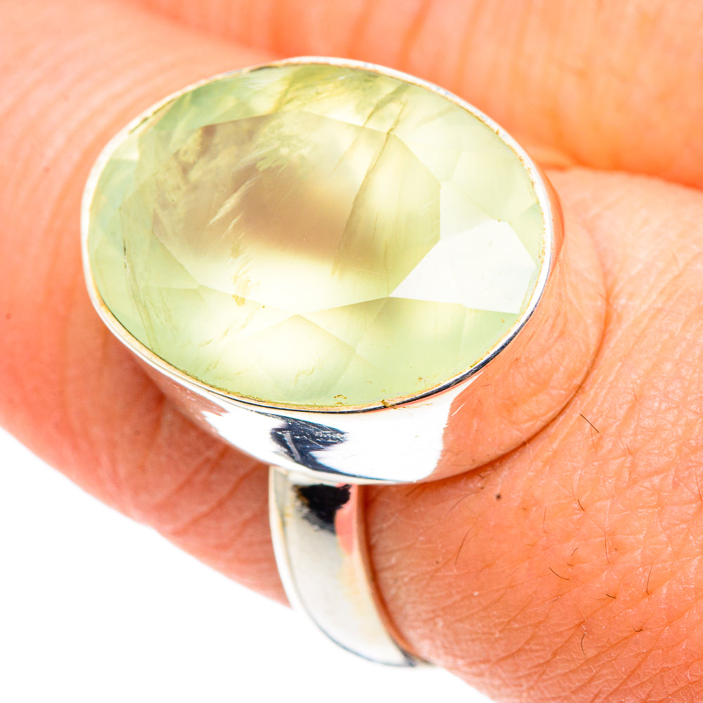 Prehnite Rings handcrafted by Anasilvercos - RING91384