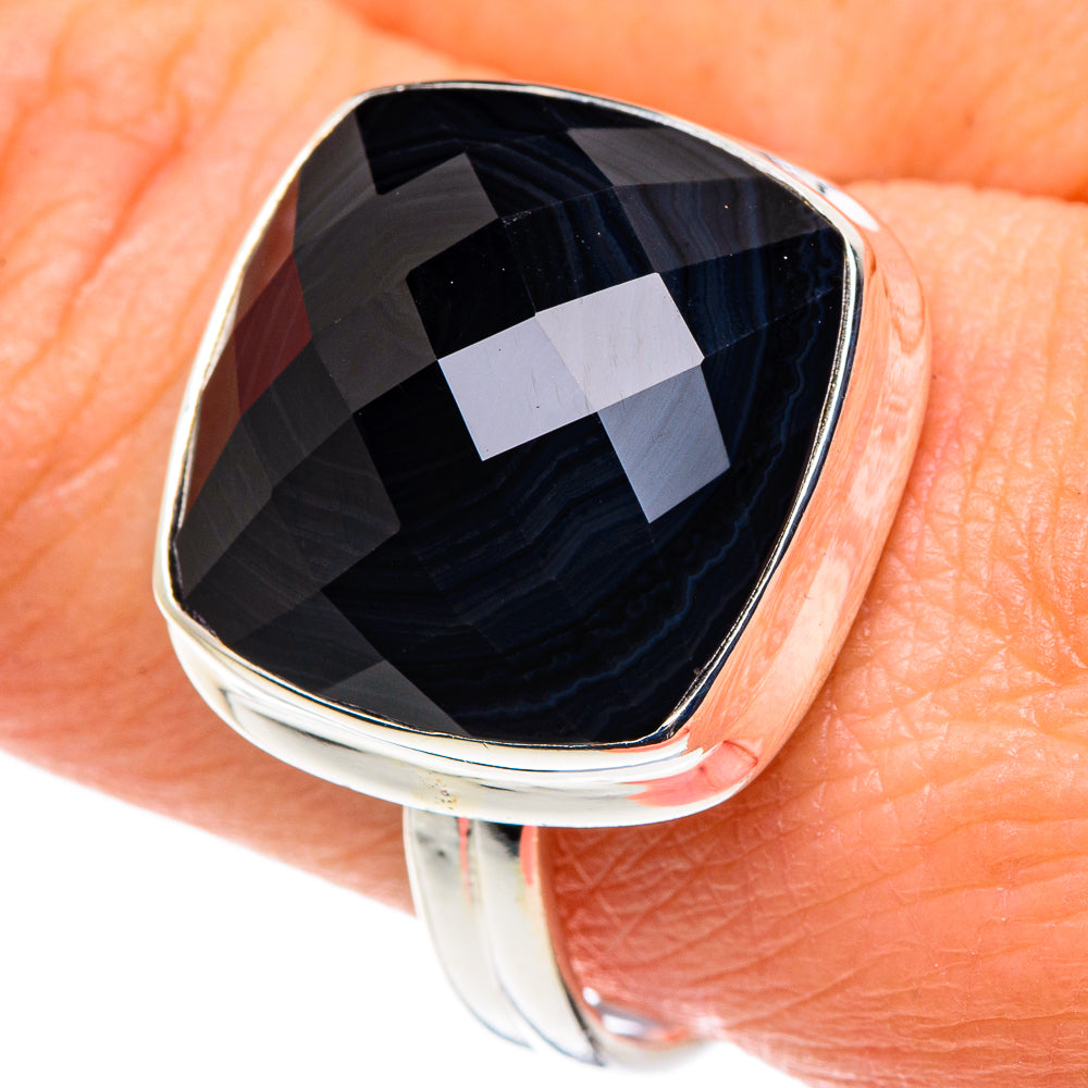 Black Onyx Rings handcrafted by Anasilvercos - RING91395