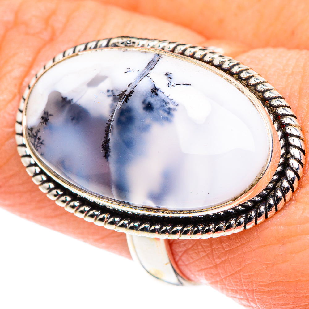 Dendritic Opal Rings handcrafted by Anasilvercos - RING91396