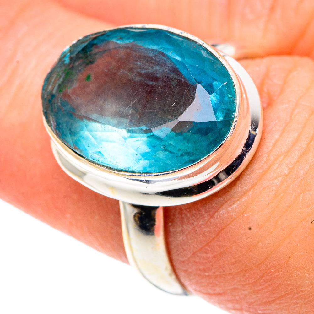 Green Fluorite Rings handcrafted by Anasilvercos - RING91403