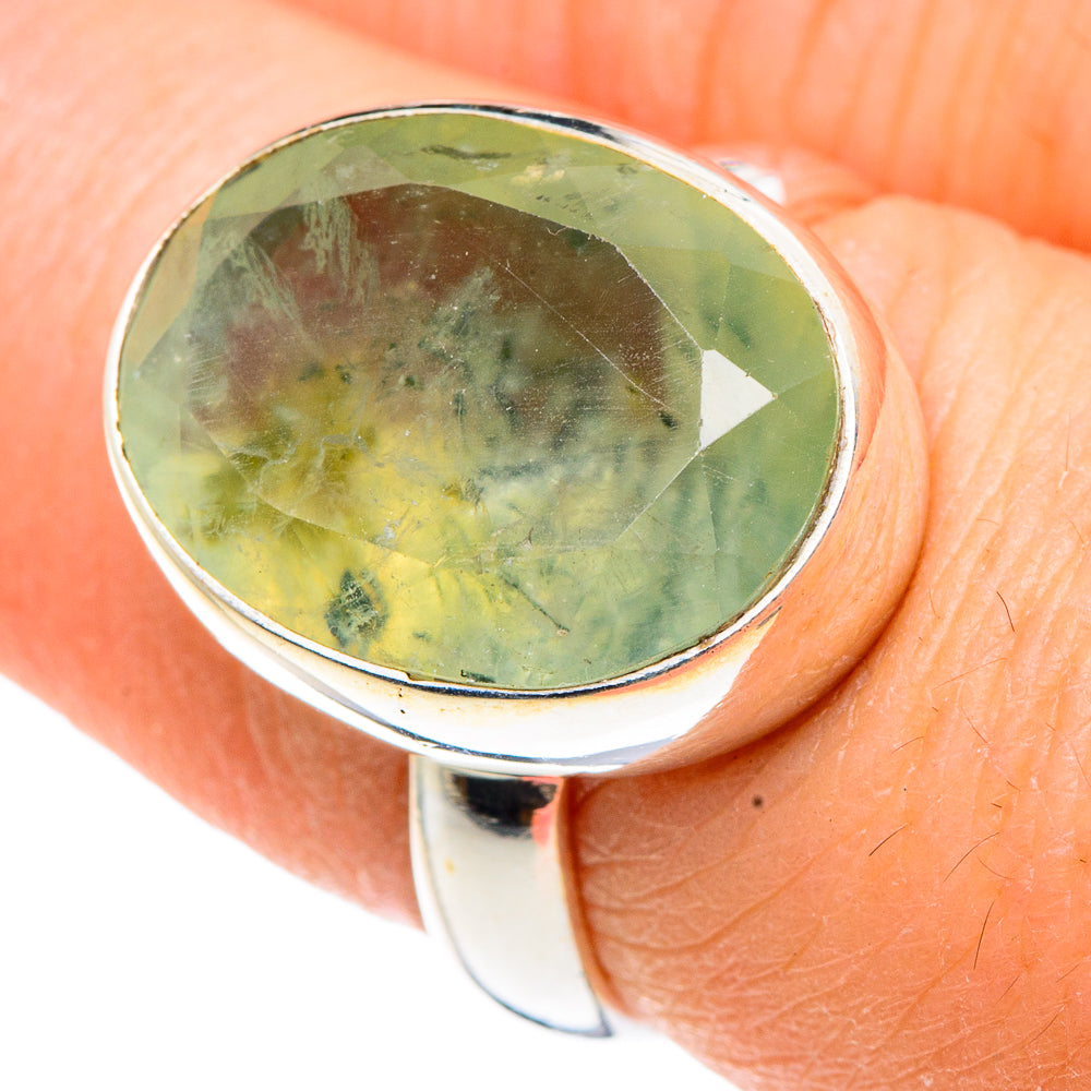 Prehnite Rings handcrafted by Anasilvercos - RING91409