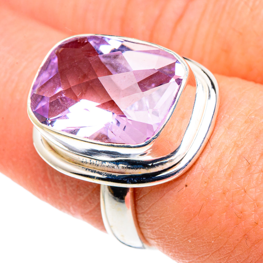 Kunzite Rings handcrafted by Anasilvercos - RING91416