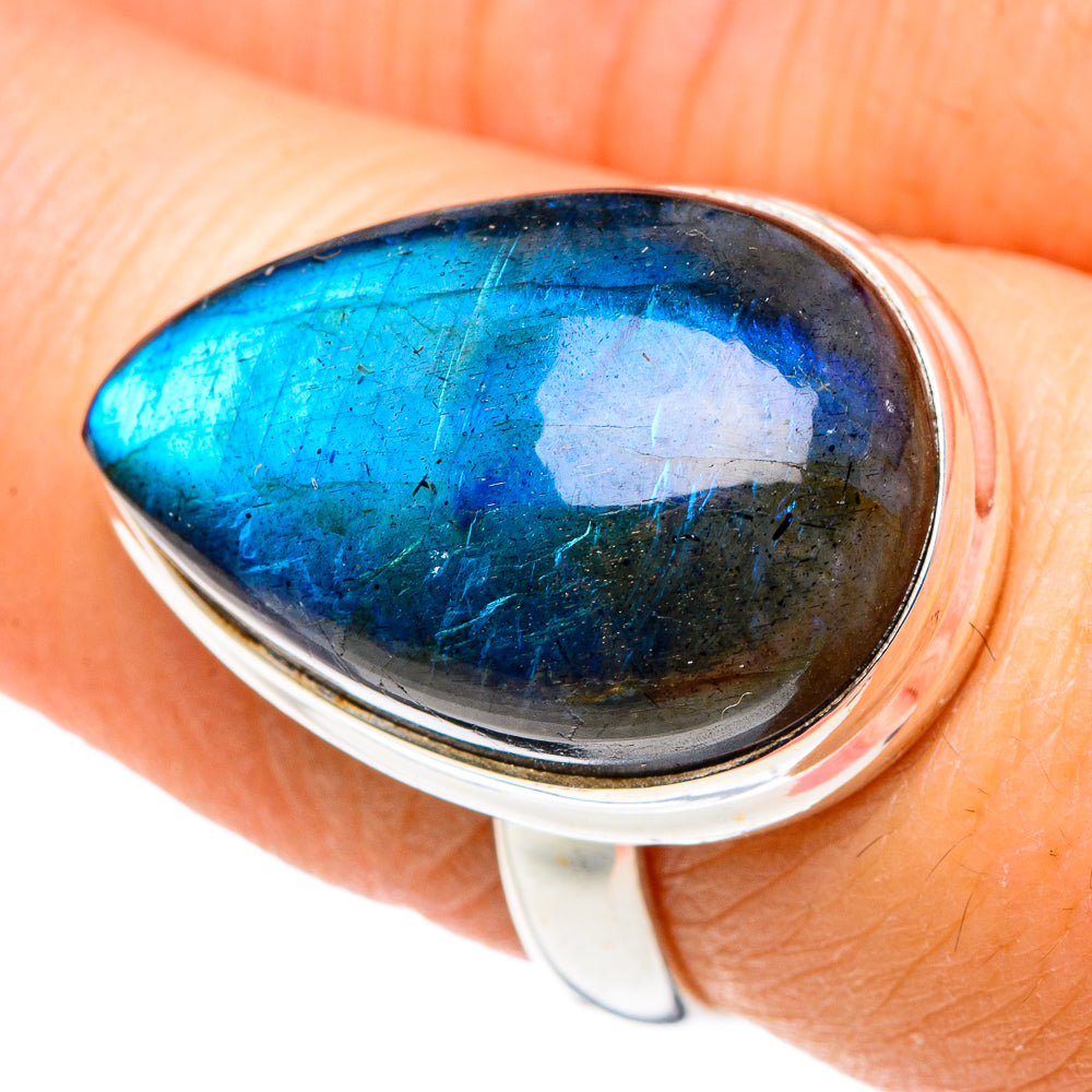 Labradorite Rings handcrafted by Anasilvercos - RING91423