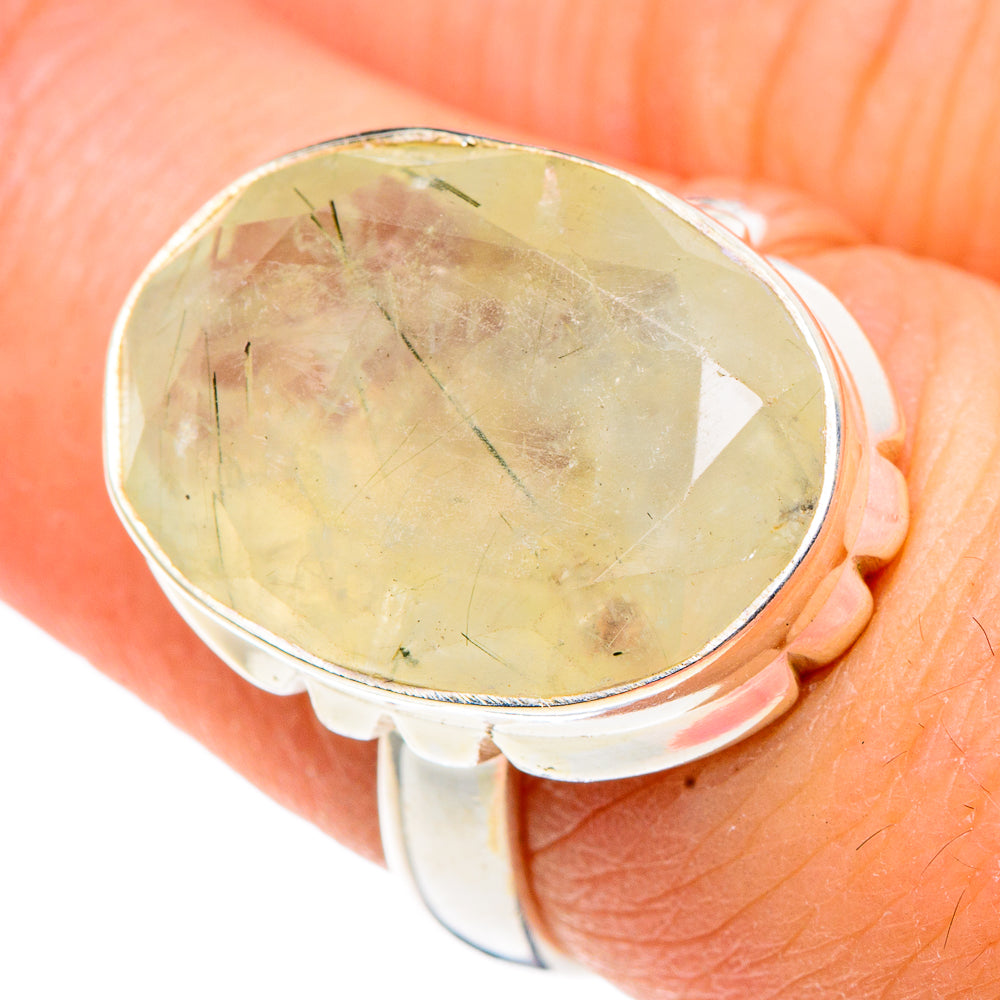 Prehnite Rings handcrafted by Anasilvercos - RING91429