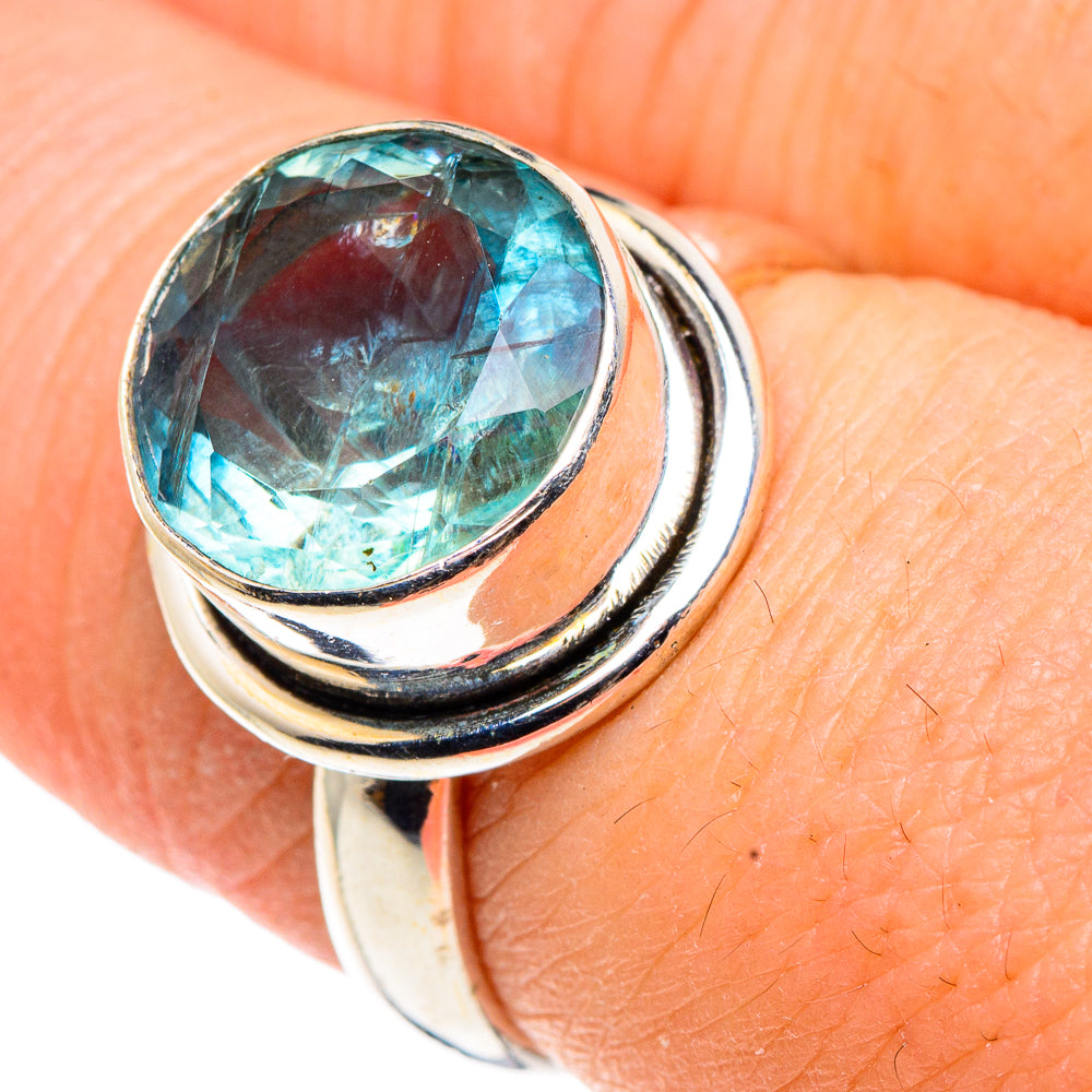 Blue Topaz Rings handcrafted by Anasilvercos - RING91430
