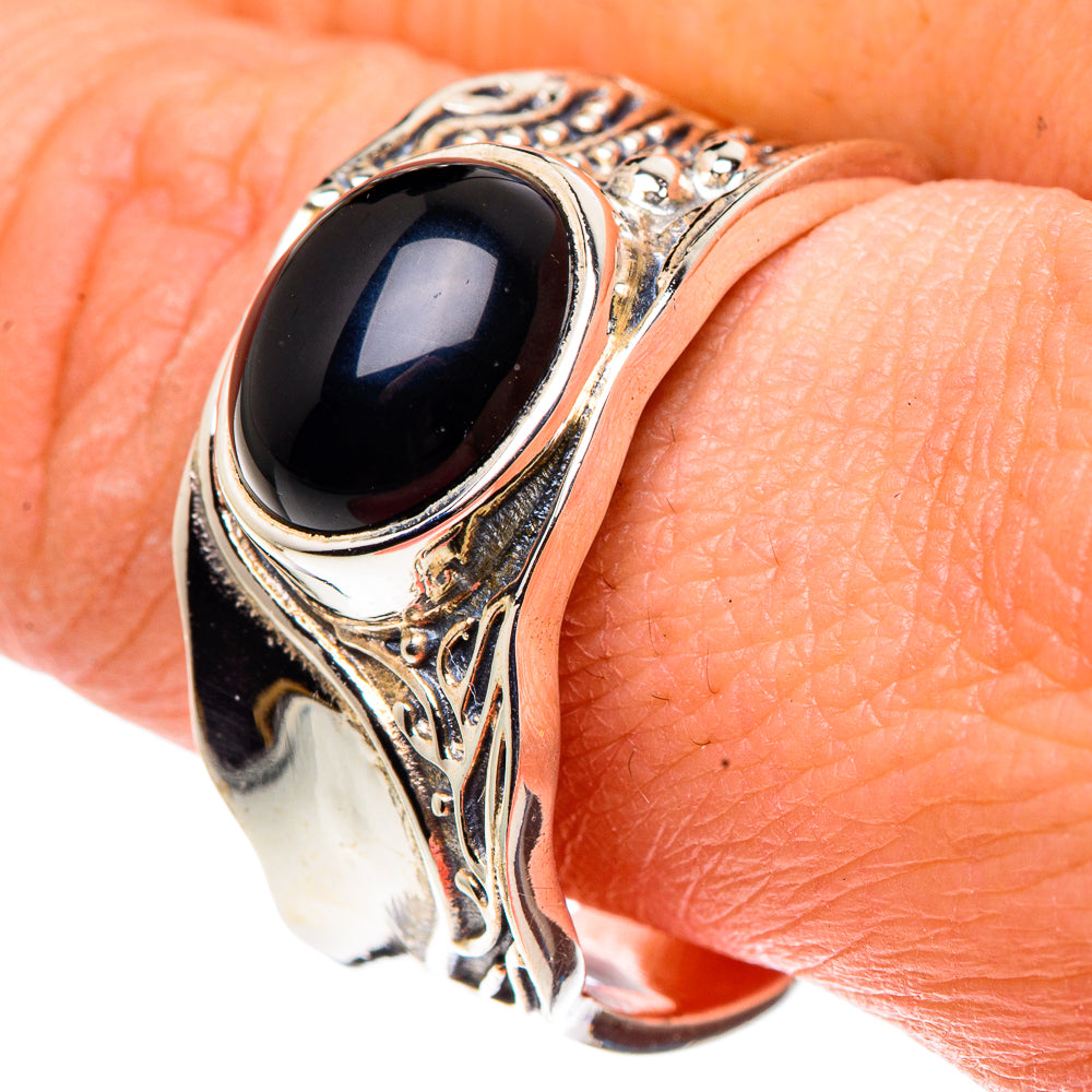 Black Onyx Rings handcrafted by Anasilvercos - RING91441