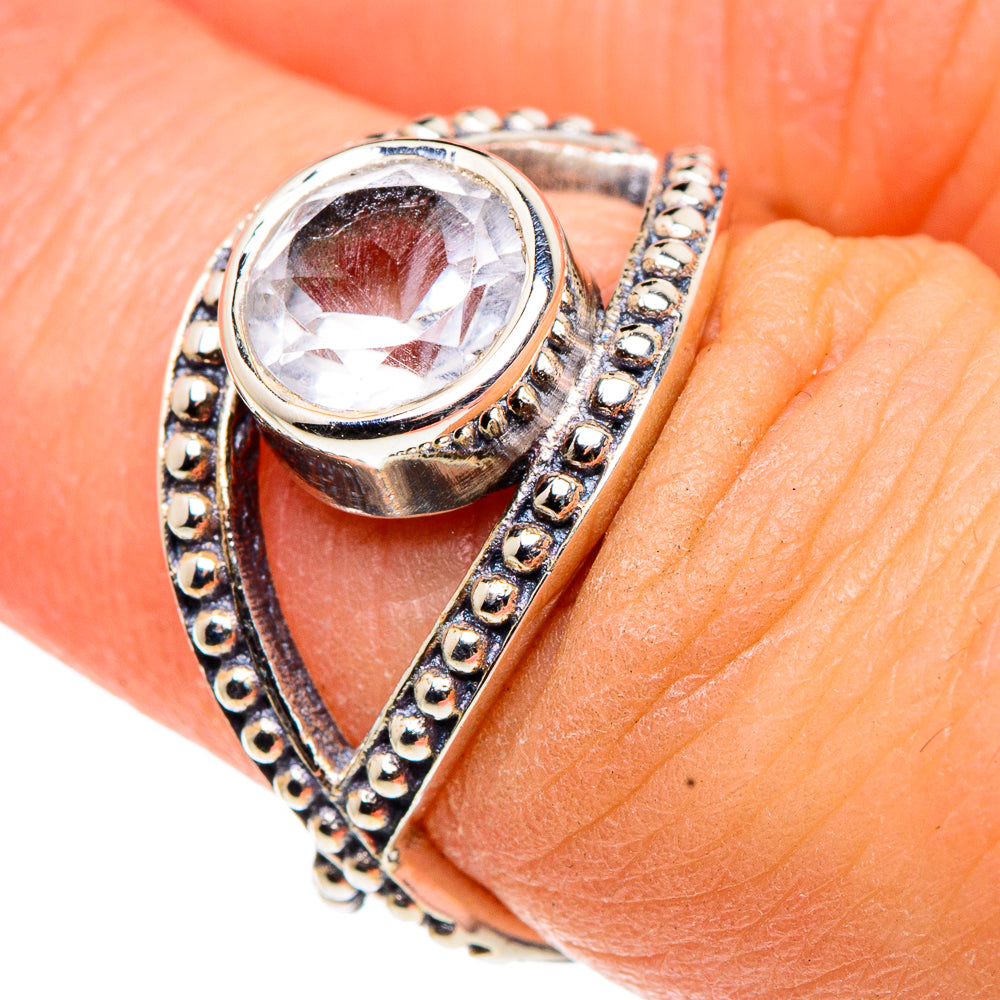 White Quartz Rings handcrafted by Anasilvercos - RING91467
