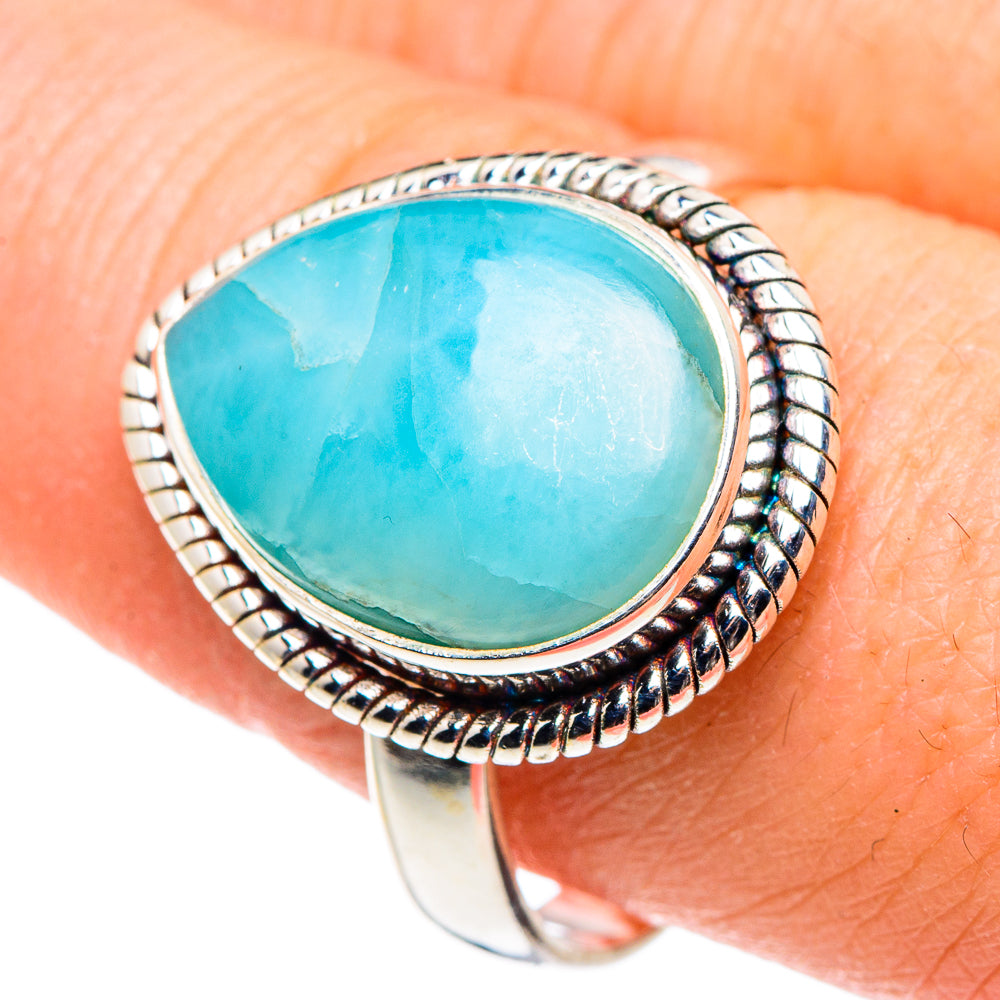 Larimar Rings handcrafted by Anasilvercos - RING91471