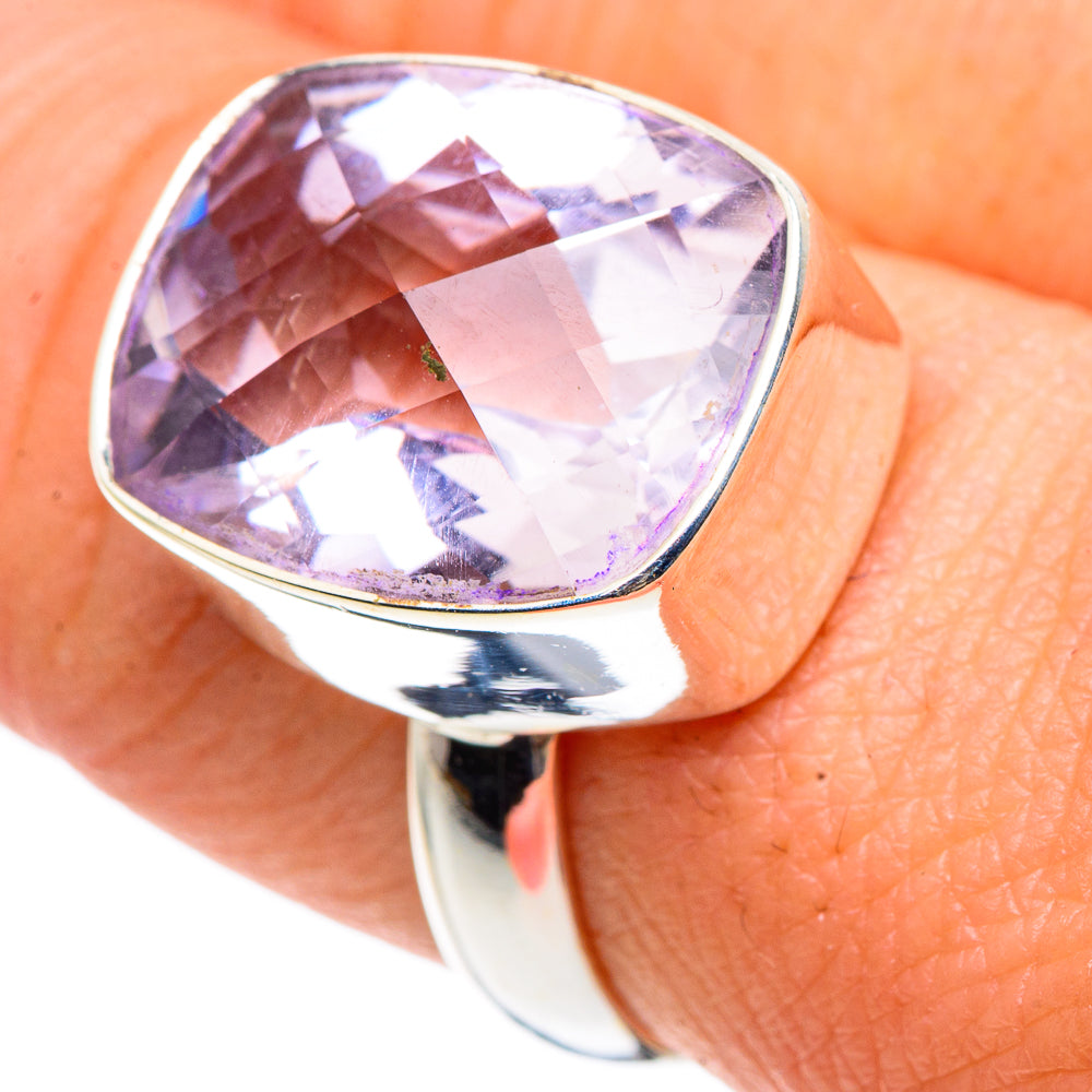 Kunzite Rings handcrafted by Anasilvercos - RING91485