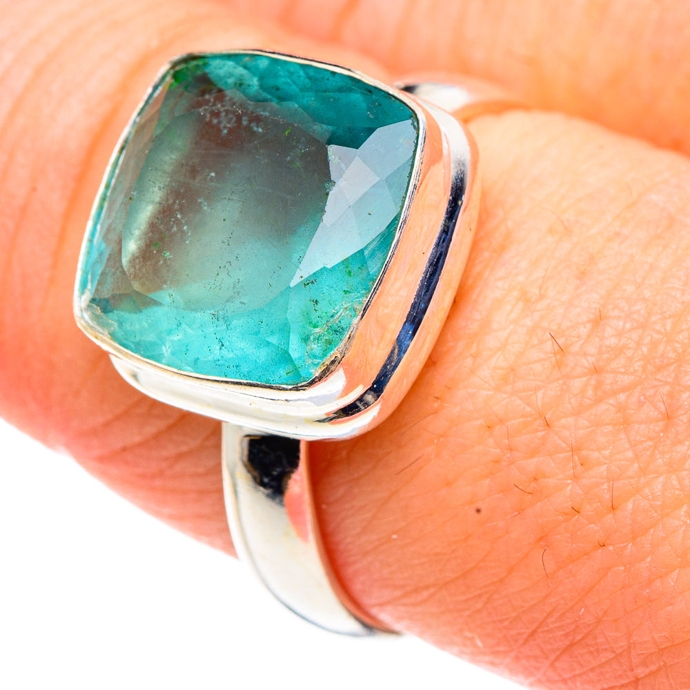 Green Fluorite Rings handcrafted by Anasilvercos - RING91511