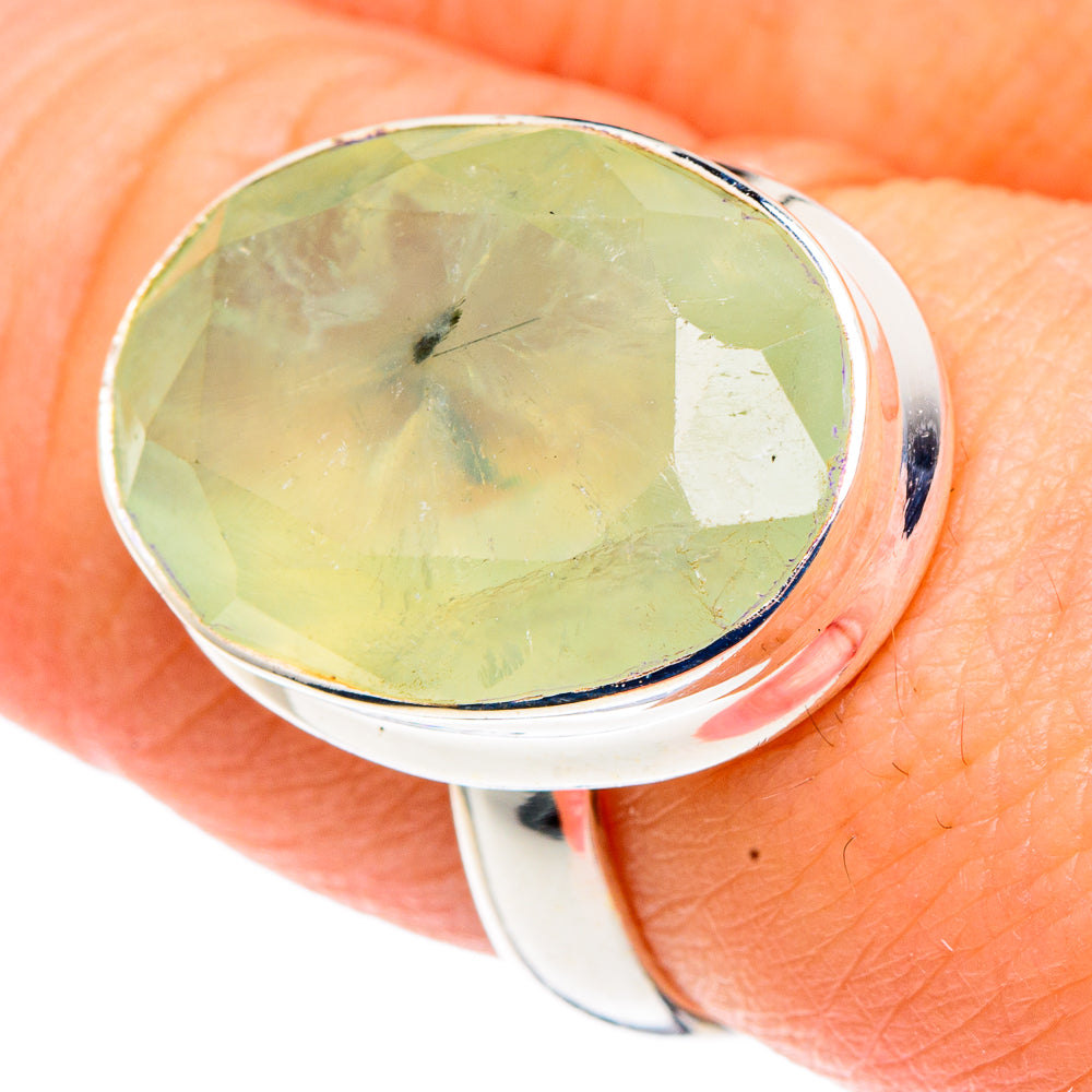 Prehnite Rings handcrafted by Anasilvercos - RING91514