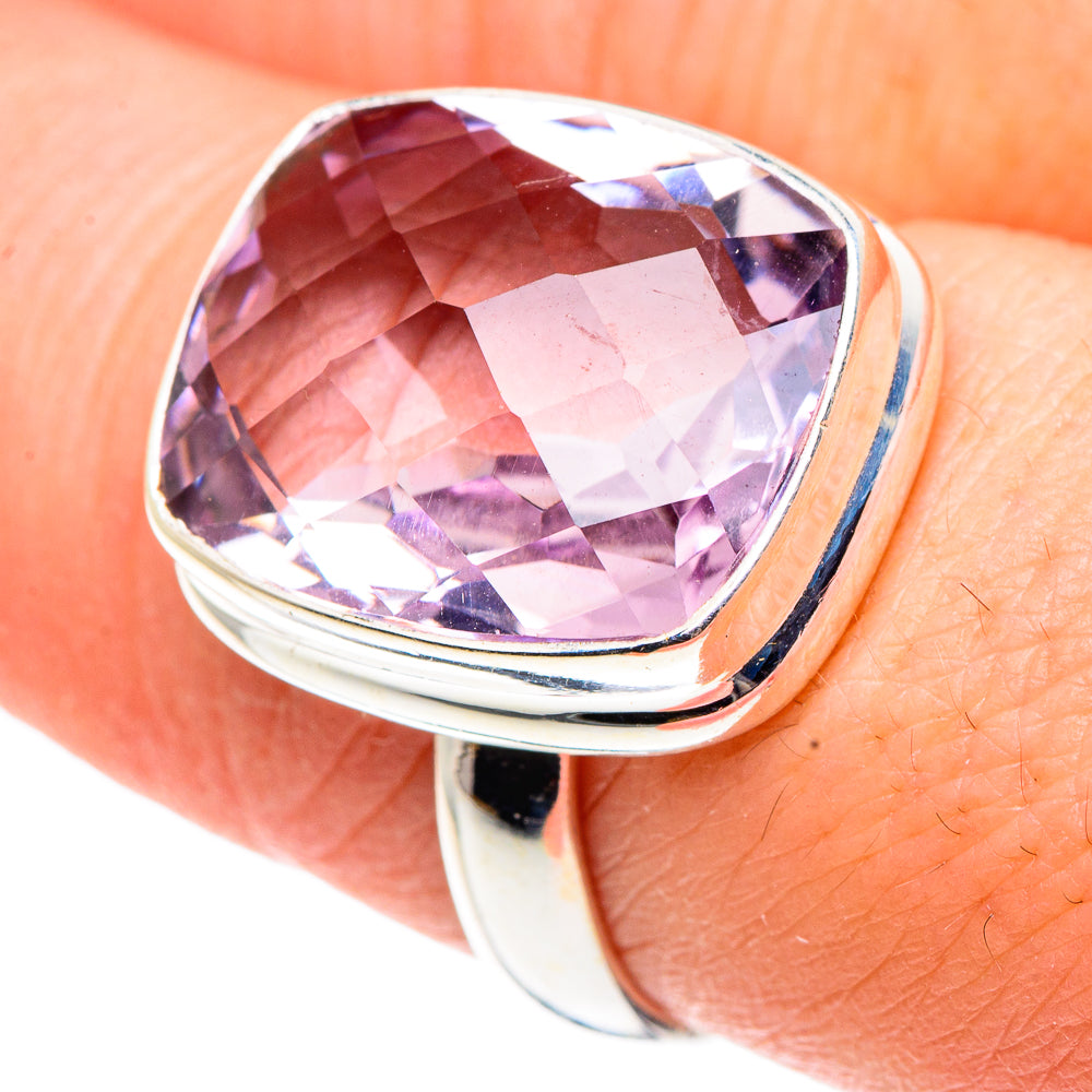 Kunzite Rings handcrafted by Anasilvercos - RING91520