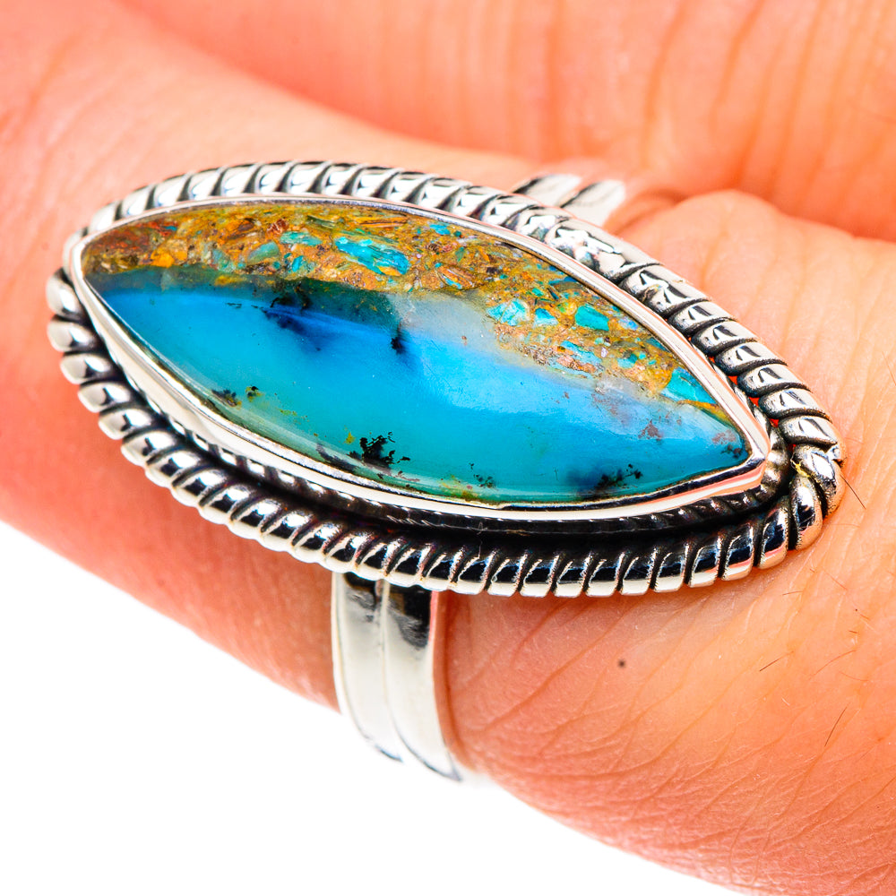Peruvian Opal Rings handcrafted by Anasilvercos - RING91524
