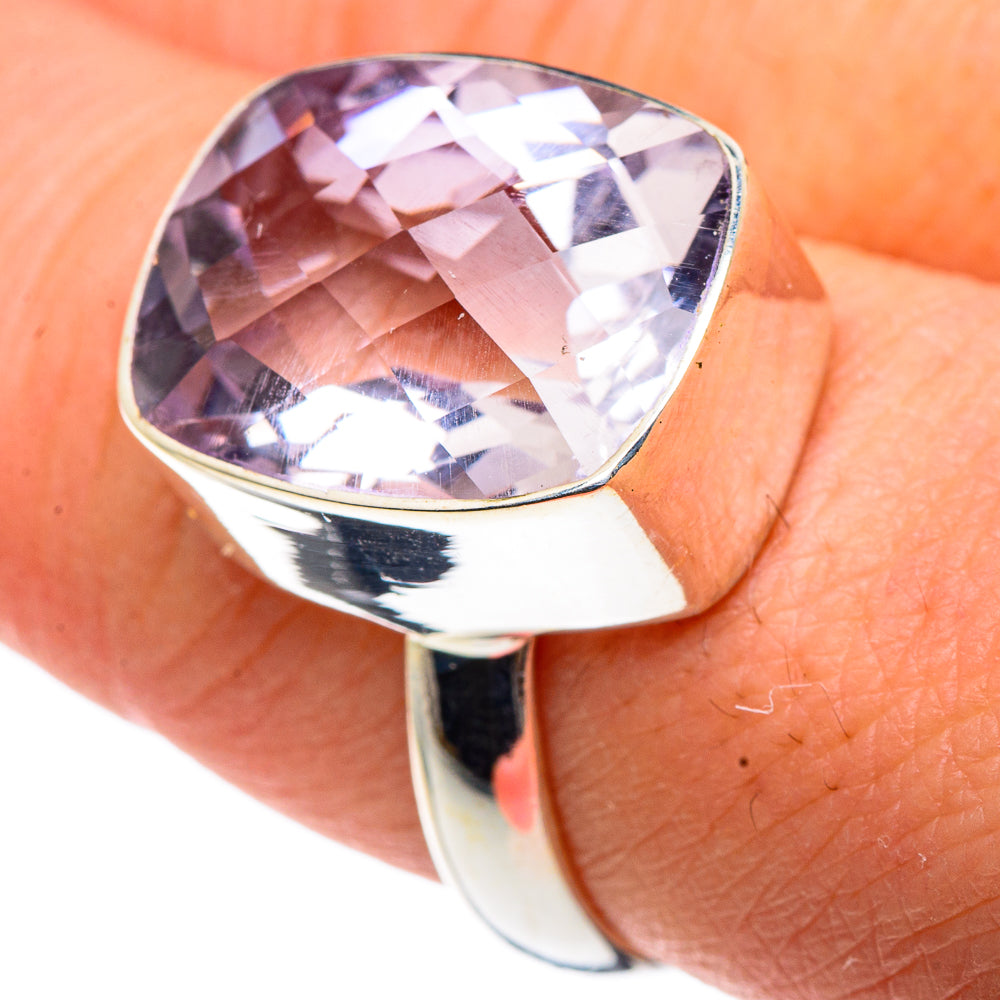 Kunzite Rings handcrafted by Anasilvercos - RING91534