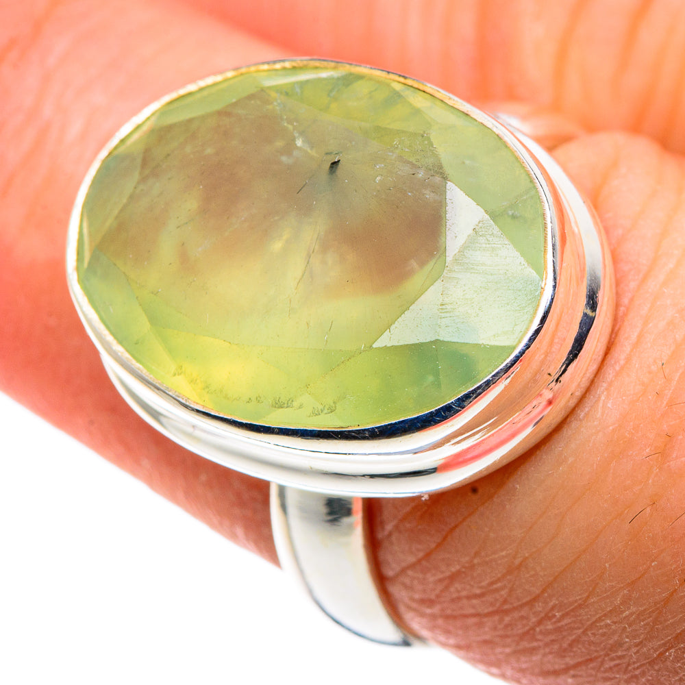 Prehnite Rings handcrafted by Anasilvercos - RING91540