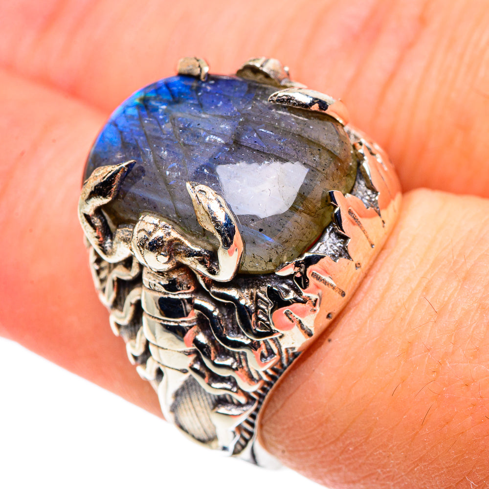 Labradorite Rings handcrafted by Anasilvercos - RING91571
