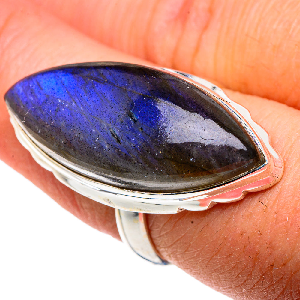 Labradorite Rings handcrafted by Anasilvercos - RING91572