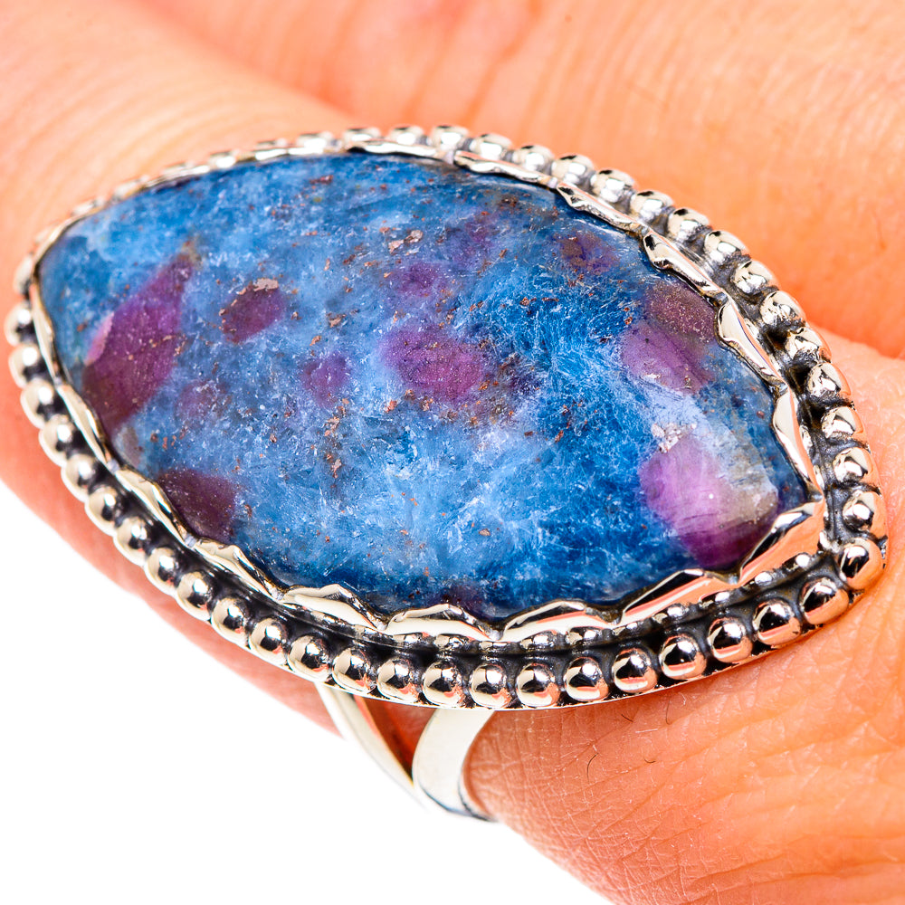 Ruby Fuchsite Rings handcrafted by Anasilvercos - RING91573