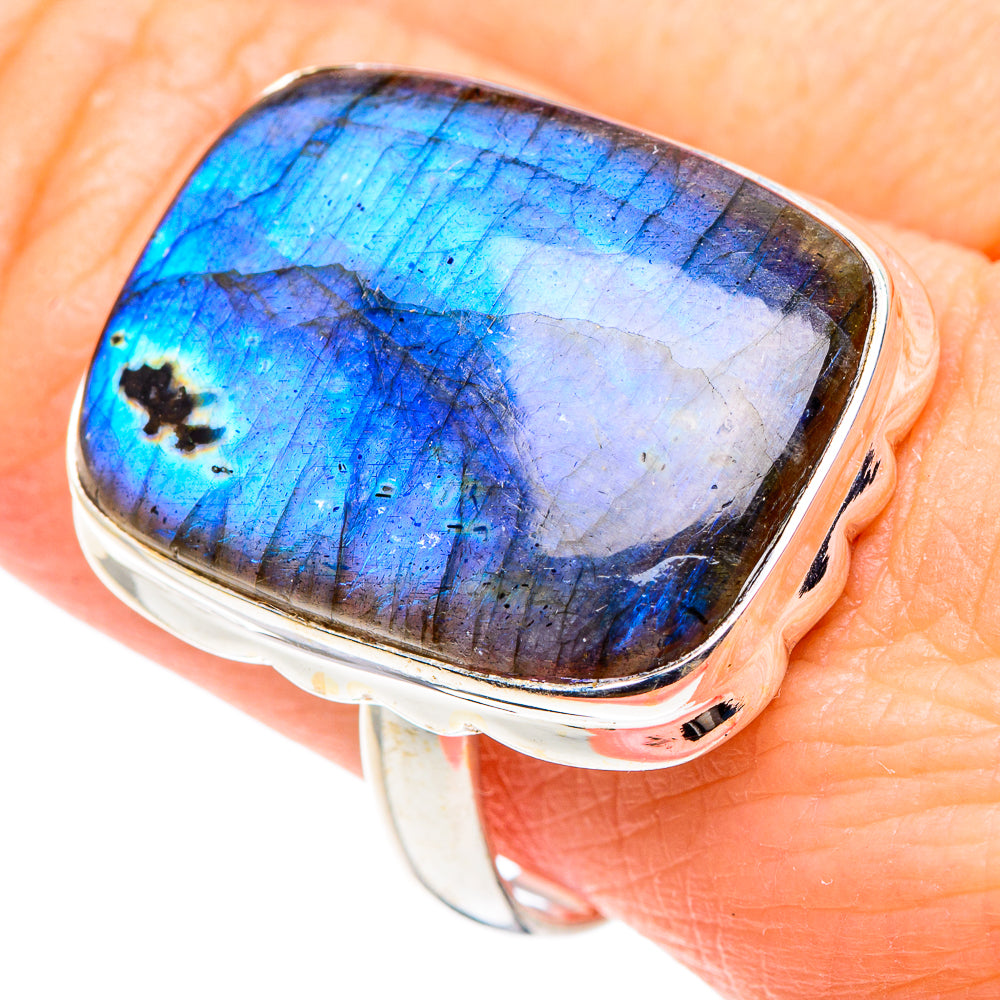 Labradorite Rings handcrafted by Anasilvercos - RING91577