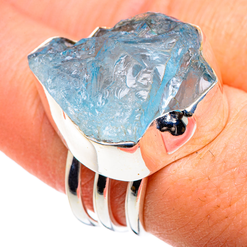 Aquamarine Rings handcrafted by Anasilvercos - RING91578