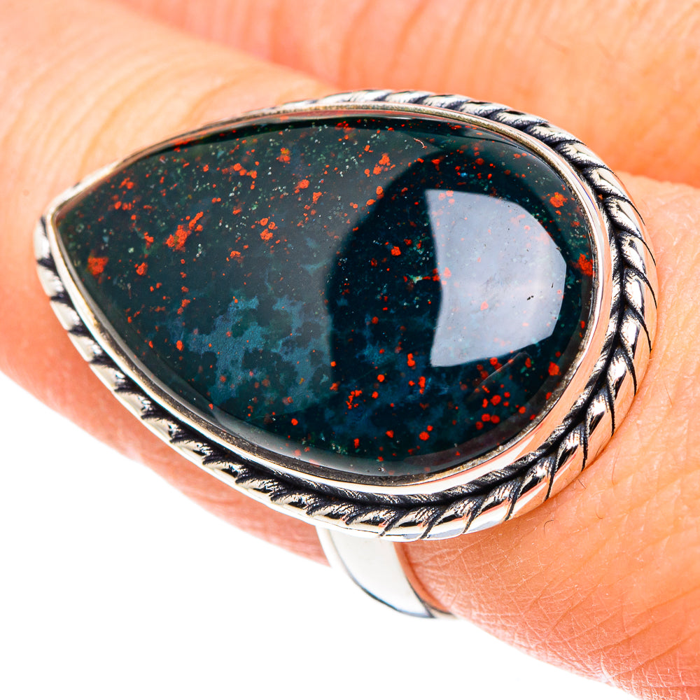 Bloodstone Rings handcrafted by Anasilvercos - RING91582