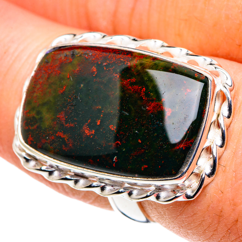 Bloodstone Rings handcrafted by Anasilvercos - RING91584