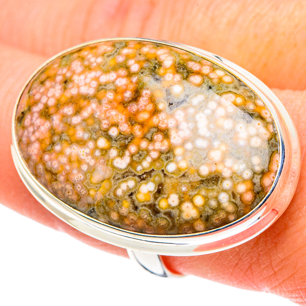 Ocean Jasper Rings handcrafted by Anasilvercos - RING91586