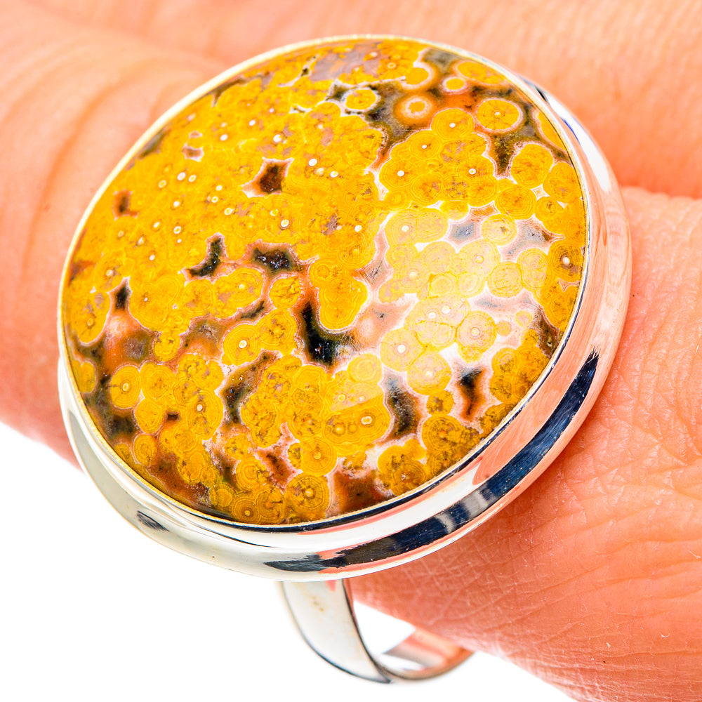 Ocean Jasper Rings handcrafted by Anasilvercos - RING91590