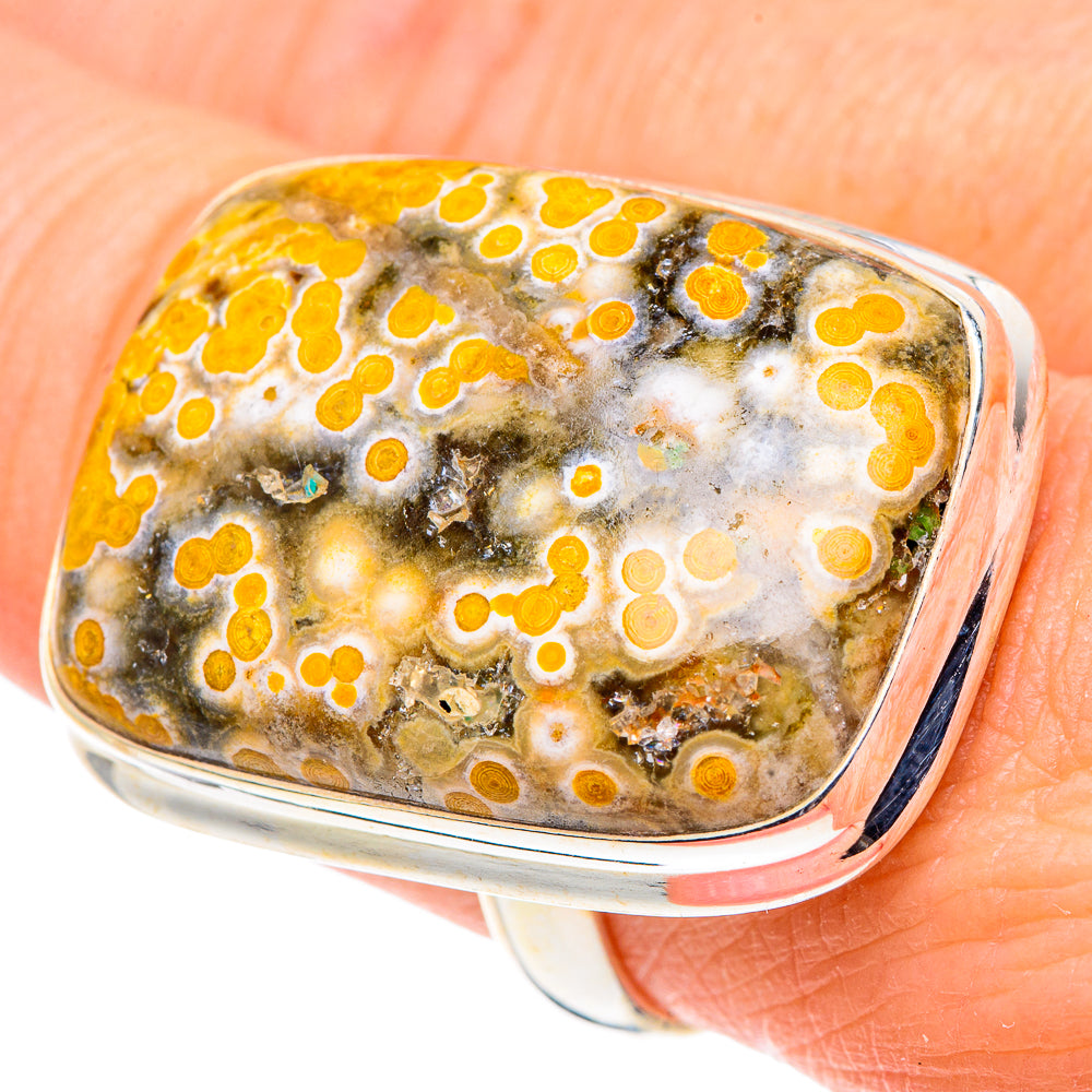 Ocean Jasper Rings handcrafted by Anasilvercos - RING91592