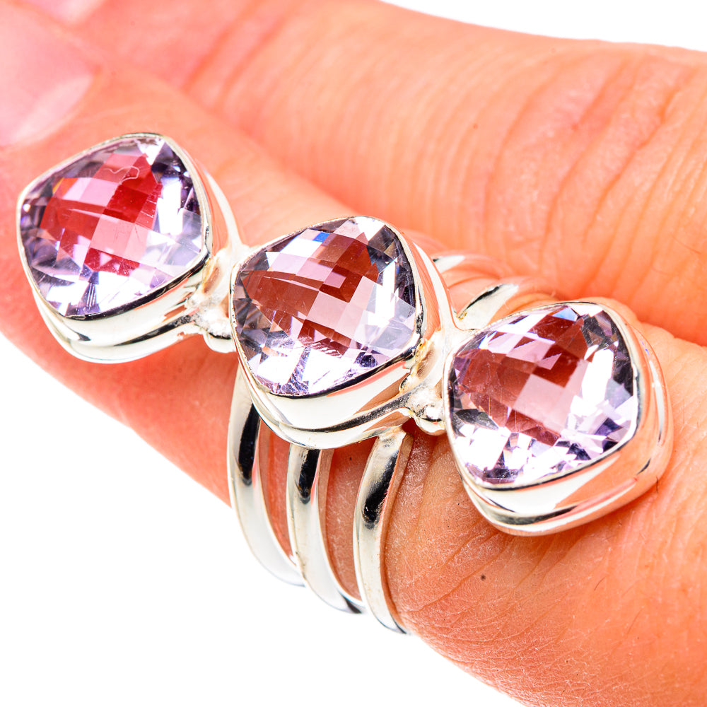 Kunzite Rings handcrafted by Anasilvercos - RING91598