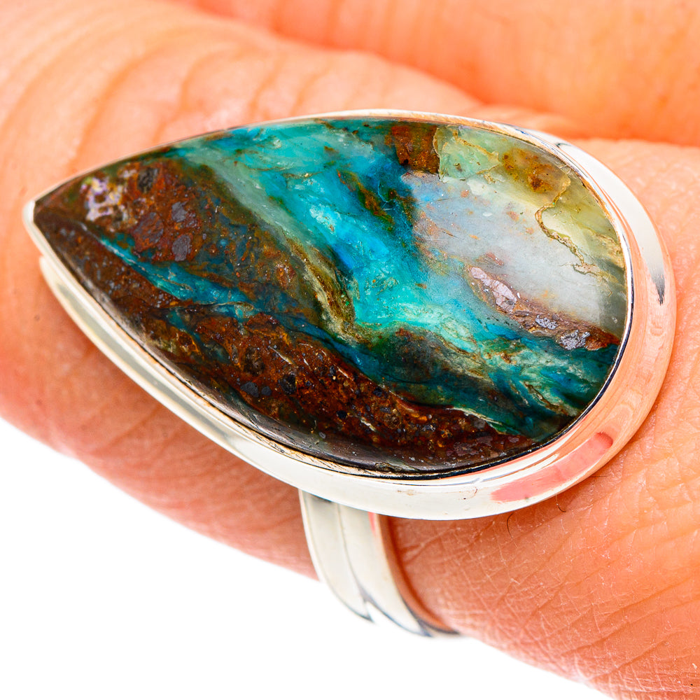Peruvian Opal Rings handcrafted by Anasilvercos - RING91613