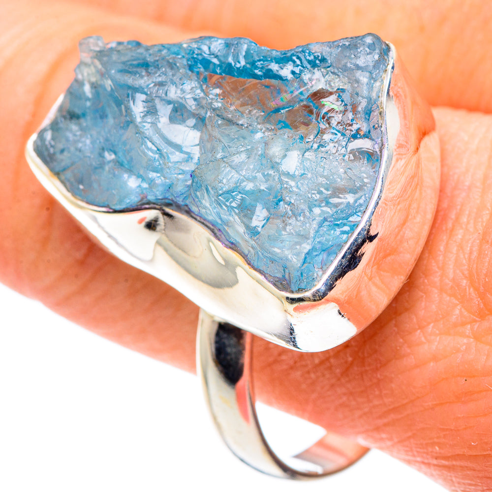 Aquamarine Rings handcrafted by Anasilvercos - RING91616