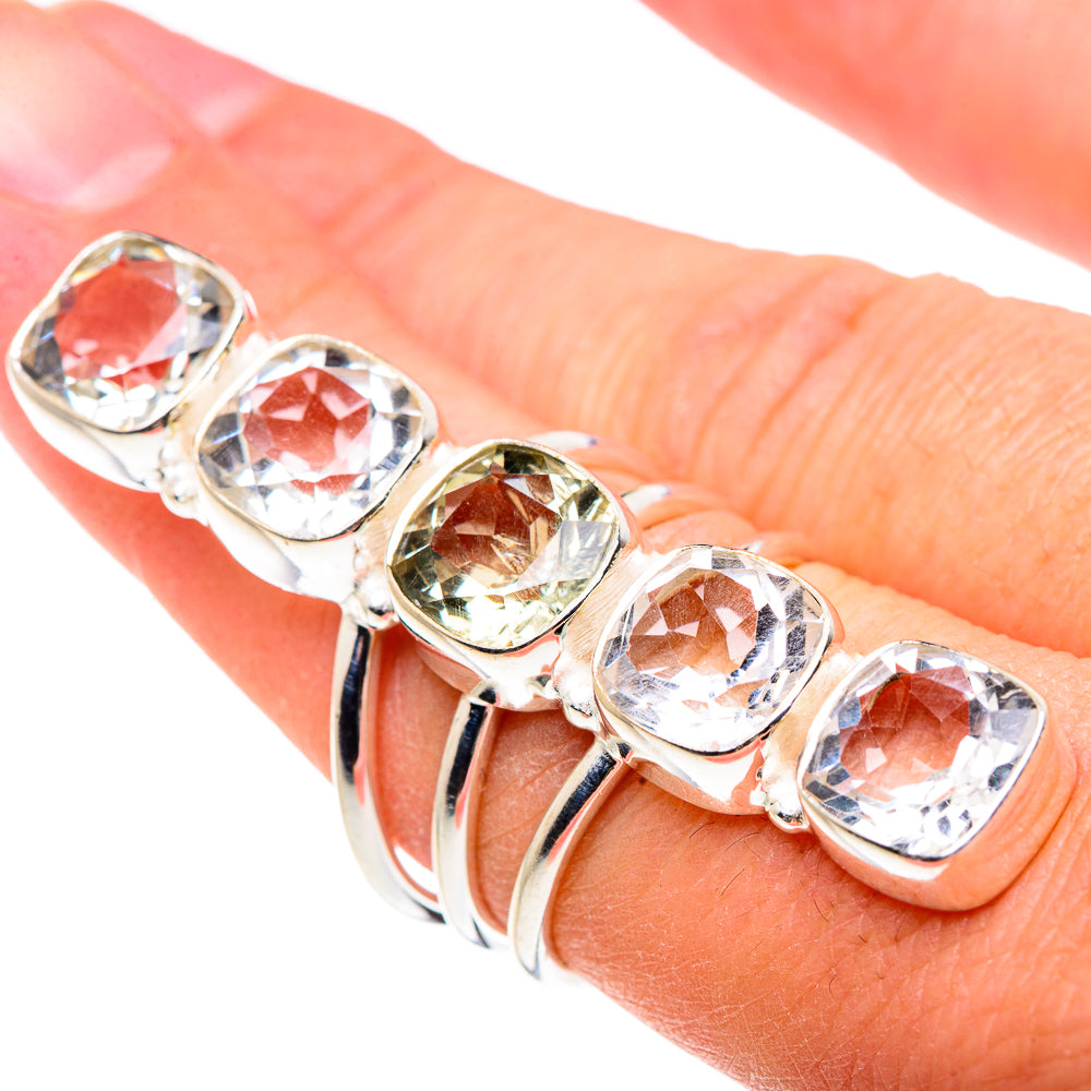 White Quartz Rings handcrafted by Anasilvercos - RING91617