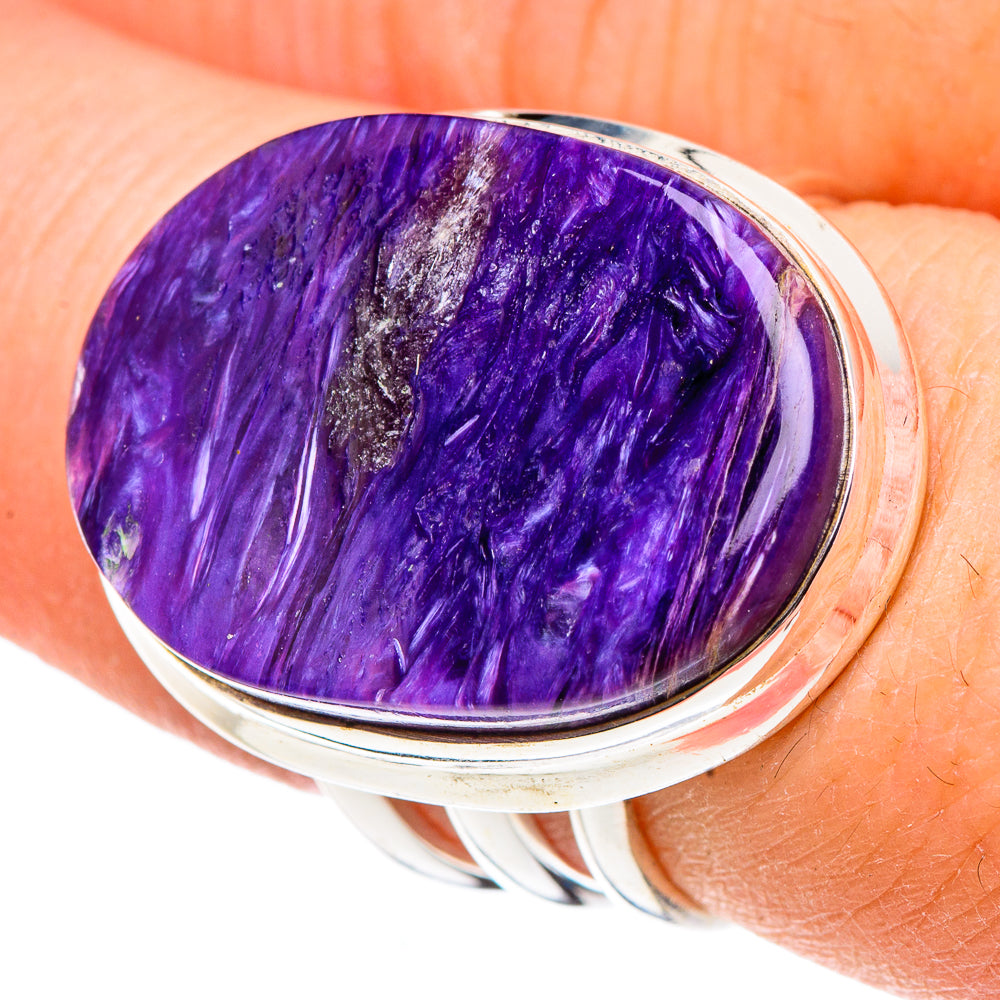 Charoite Rings handcrafted by Anasilvercos - RING91620