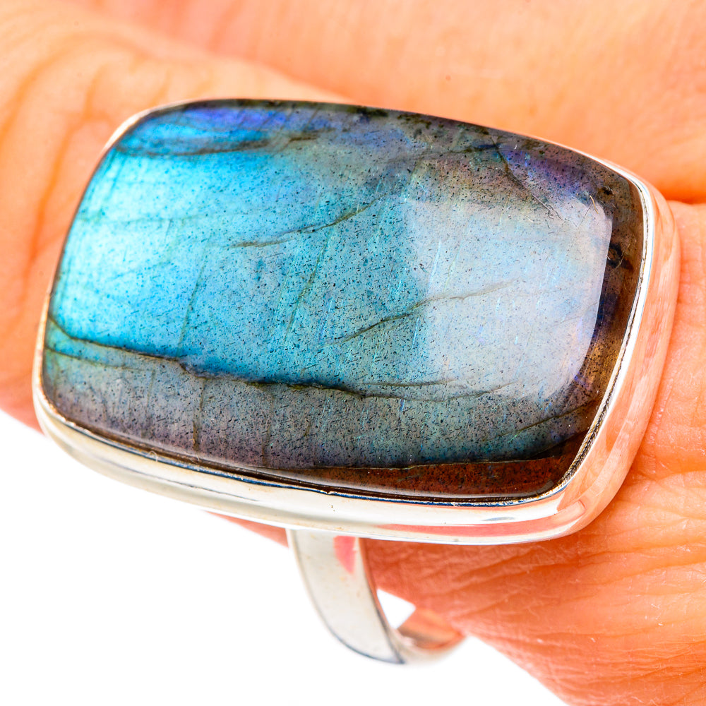 Labradorite Rings handcrafted by Anasilvercos - RING91647