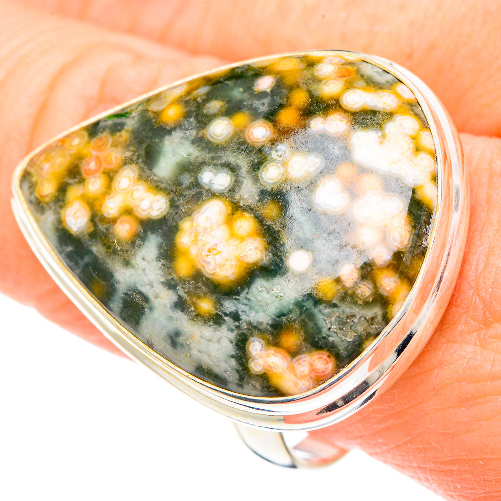 Ocean Jasper Rings handcrafted by Anasilvercos - RING91651