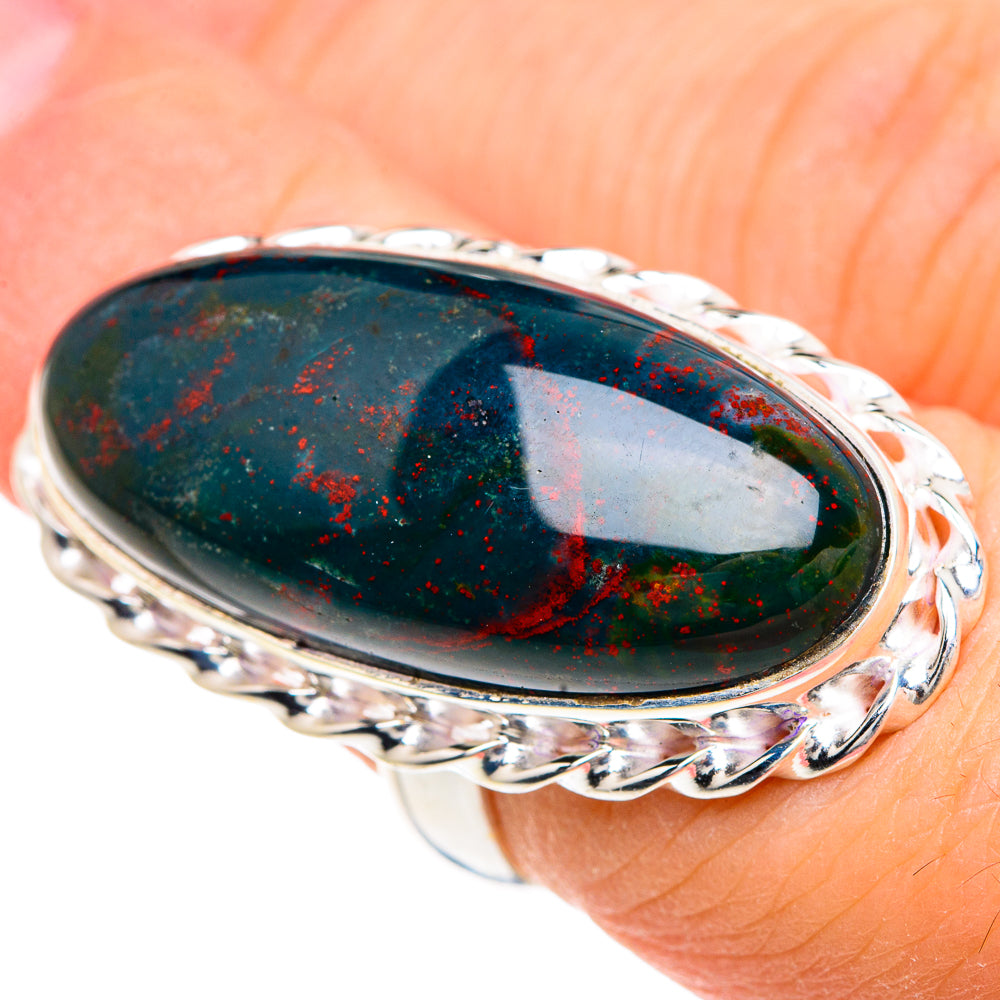 Bloodstone Rings handcrafted by Anasilvercos - RING91653