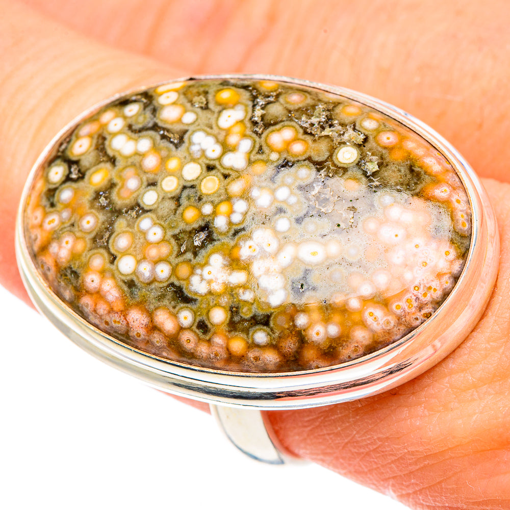 Ocean Jasper Rings handcrafted by Anasilvercos - RING91656