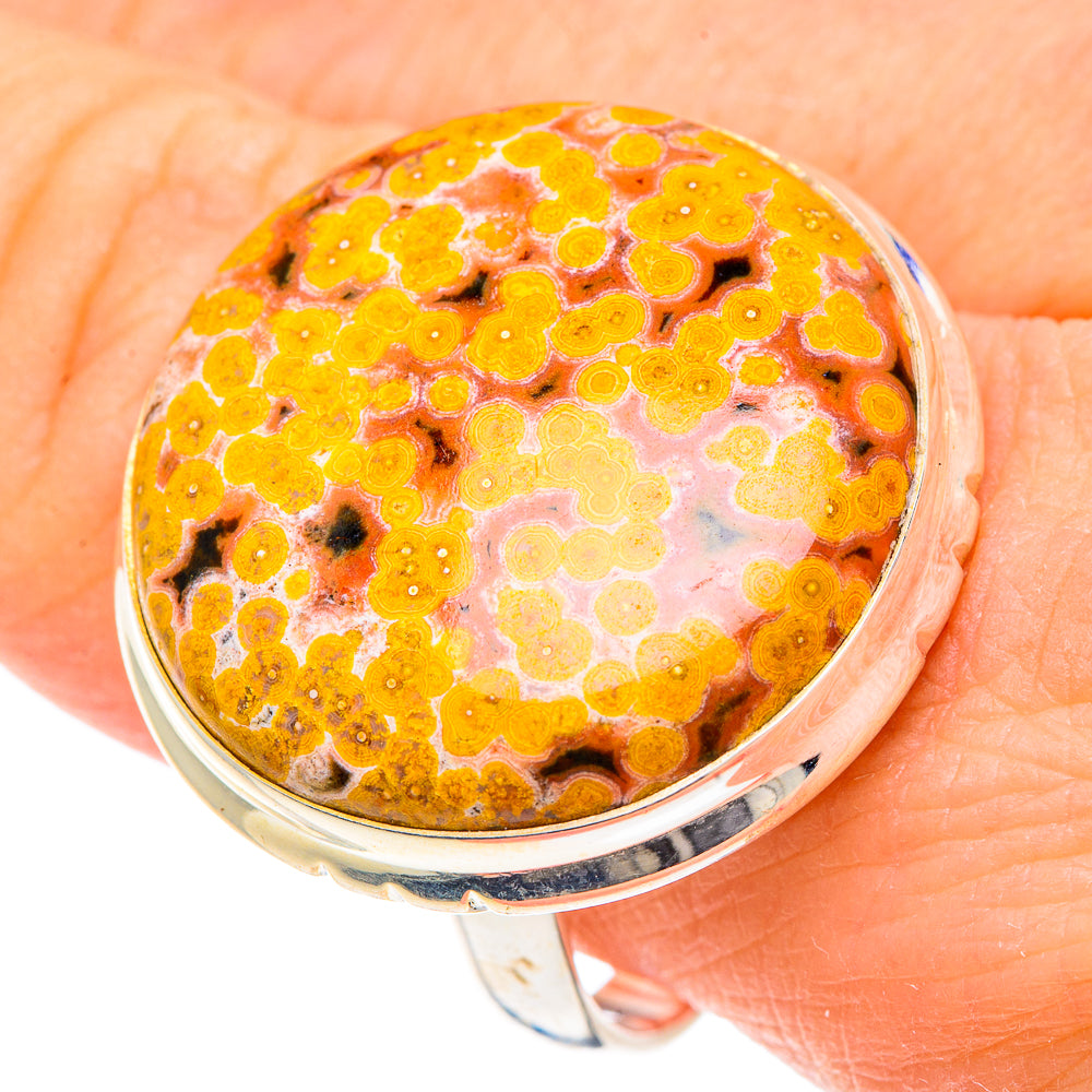 Ocean Jasper Rings handcrafted by Anasilvercos - RING91658
