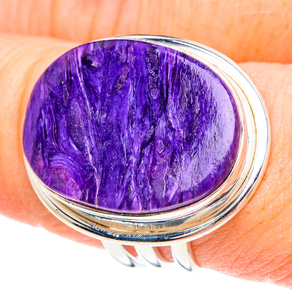 Charoite Rings handcrafted by Anasilvercos - RING91672