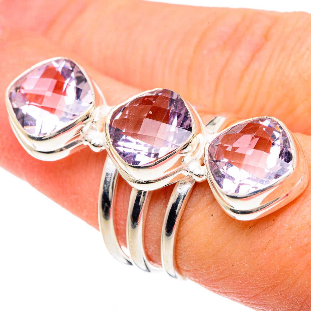 Kunzite Rings handcrafted by Anasilvercos - RING91673