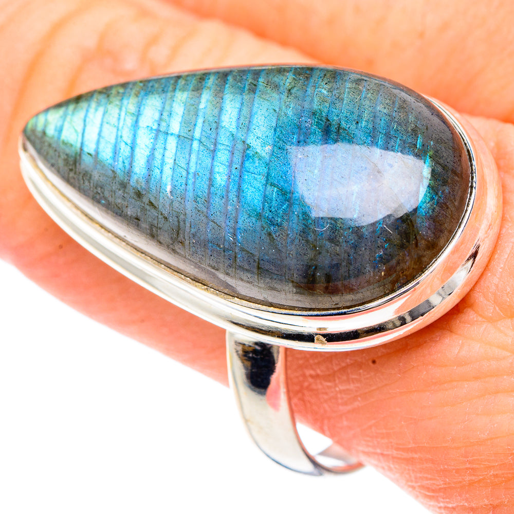 Labradorite Rings handcrafted by Anasilvercos - RING91689