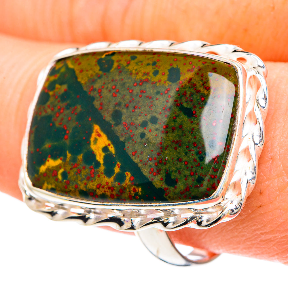 Bloodstone Rings handcrafted by Anasilvercos - RING91694