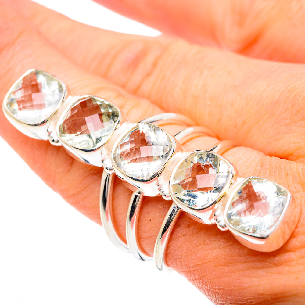 White Quartz Rings handcrafted by Anasilvercos - RING91695