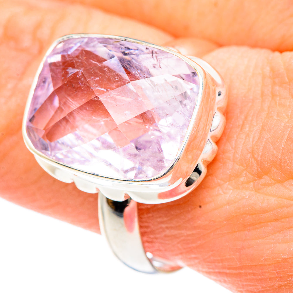Kunzite Rings handcrafted by Anasilvercos - RING91703