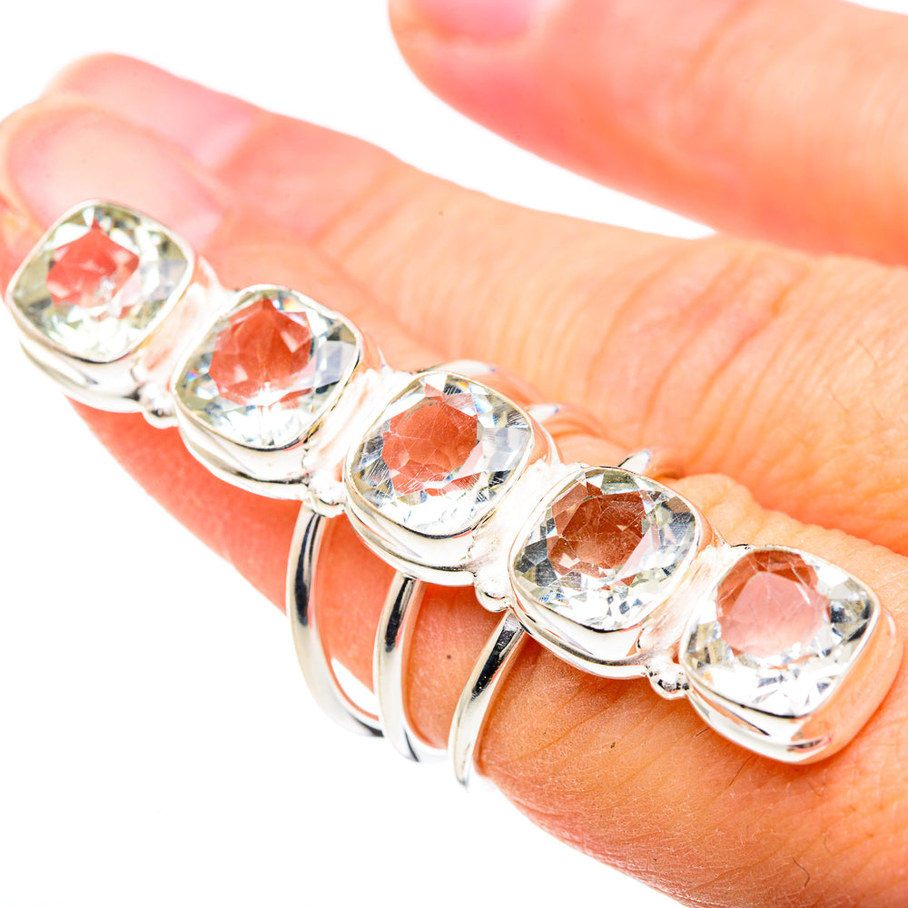 White Quartz Rings handcrafted by Anasilvercos - RING91724