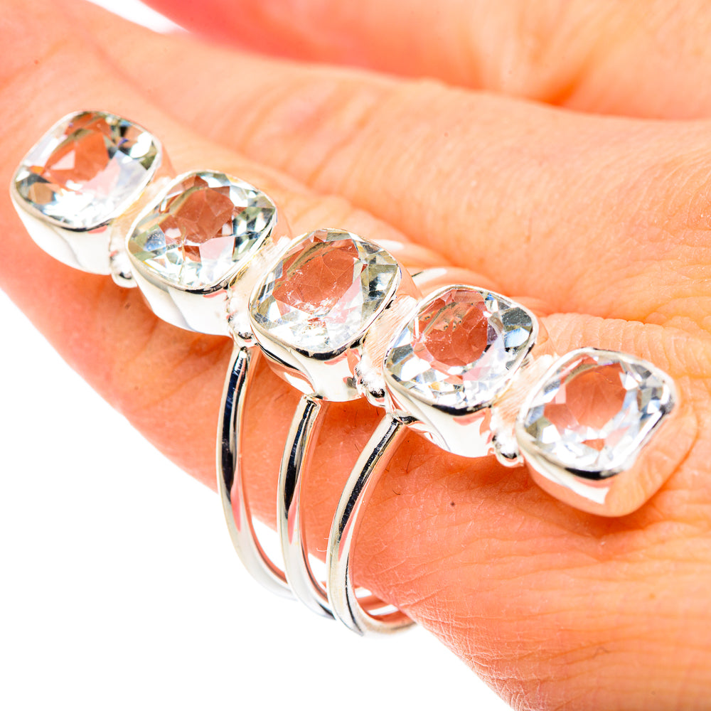 White Quartz Rings handcrafted by Anasilvercos - RING91733